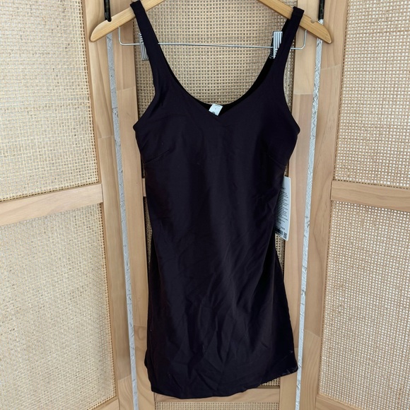 NWT LULULEMON ALIGN DRESS WITH BUILT IN SHORTS ESPRESSO BROWN SIZE 6 SMALL - Picture 2 of 7